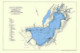 1933 Map of Muskegon Lake Muskegon County Michigan