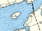 1965 Map of Kangaroo Lake Door County Wisconsin
