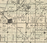 1876 Map of Franklin Township Milwaukee County Wisconsin