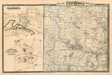 1876 Map of Wauwatosa Township Milwaukee County Wisconsin