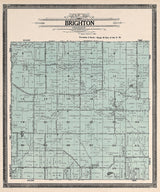 1908 Map of Brighton Township Kenosha County Wisconsin