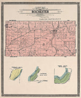 1908 Map of Rochester Township Racine County Wisconsin