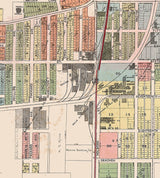 1908 Town Map of Racine Racine County Wisconsin