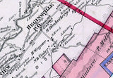 1875 Map of Hegins Township Schuylkill County Pennsylvania