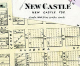 1875 Map of New Castle Township Schuylkill County Pennsylvania