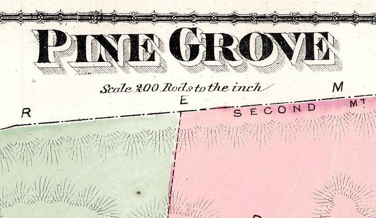 1875 Map of Pine Grove Township Schuylkill County Pennsylvania