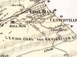 1875 Map of Rahn Township Schuylkill County Pennsylvania