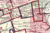 1875 Map of Reilly and Branch Township Schuylkill County Pennsylvania