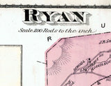 1875 Map of Ryan Township Schuylkill County Pennsylvania