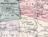 1875 Map of West Brunswick Township Schuylkill County Pennsylvania