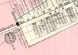 1875 Town Map of Mount Carbon Schuylkill County Pennsylvania