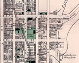 1875 Town Map of St Clair Schuylkill County Pennsylvania