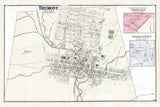 1875 Town Map of Tremont Schuylkill County Pennsylvania