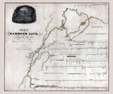1835 Map of Mammoth Cave Kentucky