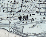 1862 Town Map of Catasauqua Lehigh County Pennsylvania