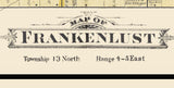 1896 Map of Frankenlust Township Bay County Michigan