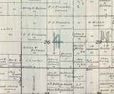 1896 Map of Garfield Township Bay County Michigan