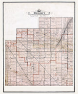 1896 Map of Merritt Township Bay County Michigan