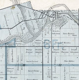 1896 Map of Monitor Township Bay County Michigan