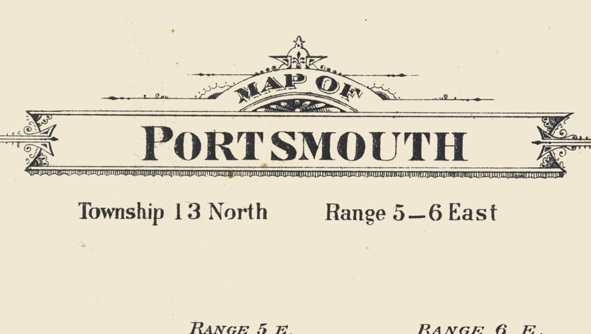 1896 Map of Portsmouth Township Bay County Michigan