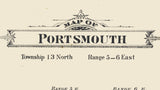 1896 Map of Portsmouth Township Bay County Michigan
