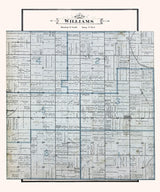 1896 Map of Williams Township Bay County Michigan