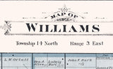 1896 Map of Williams Township Bay County Michigan