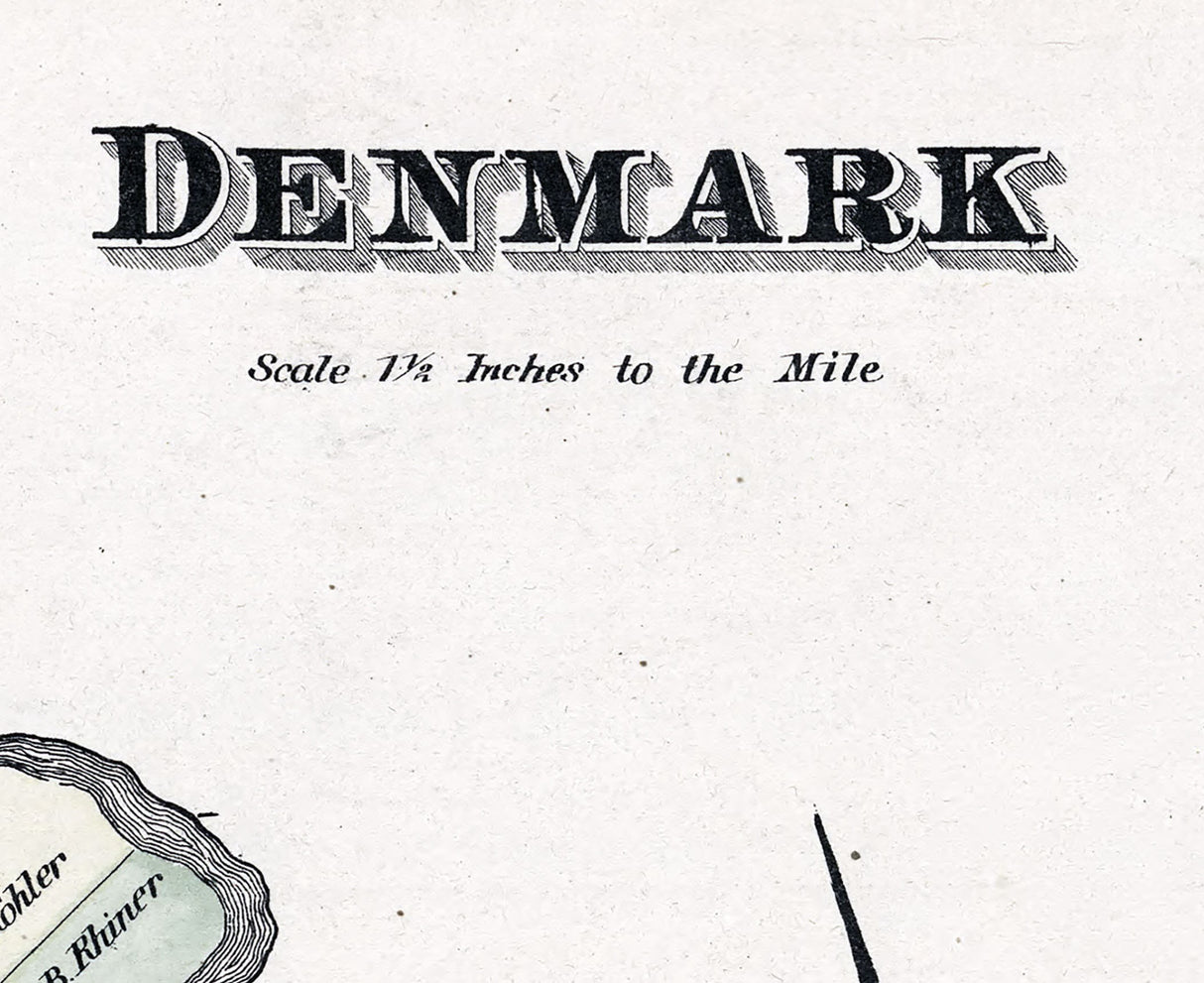 1875 Map of Denmark Township Lewis County New York