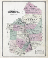 1875 Map of Lewis County New York