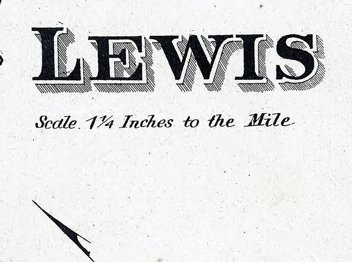 1875 Map of Lewis Township Lewis County New York
