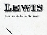1875 Map of Lewis Township Lewis County New York