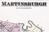 1875 Map of Martinsburgh Township Lewis County New York