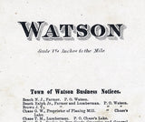 1875 Map of Watson Township Lewis County New York