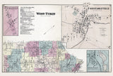1875 Map of West Turin Township Lewis County New York