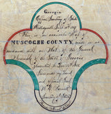 1867 Map of Muscogee County Georgia