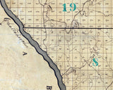 1867 Map of Muscogee County Georgia