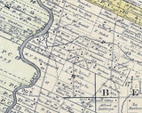 1889 Map of Bellevue & Allouez Township Brown County Wisconsin
