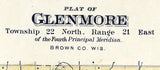 1889 Map of Glenmore Township Brown County Wisconsin