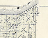 1889 Map of Green Bay Township Brown County Wisconsin