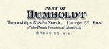 1889 Map of Humboldt Township Brown County Wisconsin