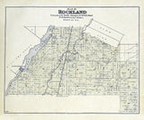 1889 Map of Rockland Township Brown County Wisconsin