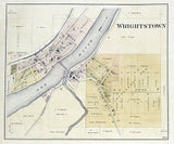 1889 Town Map of Wrightstown Brown County Wisconsin