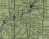 1896 Map of Caesar Creek Township Greene County Ohio