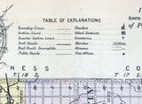 1887 Map of Rush County Kansas