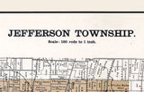 1896 Map of Jefferson Township Greene County Ohio