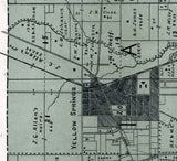 1896 Map of Miami Township Greene County Ohio