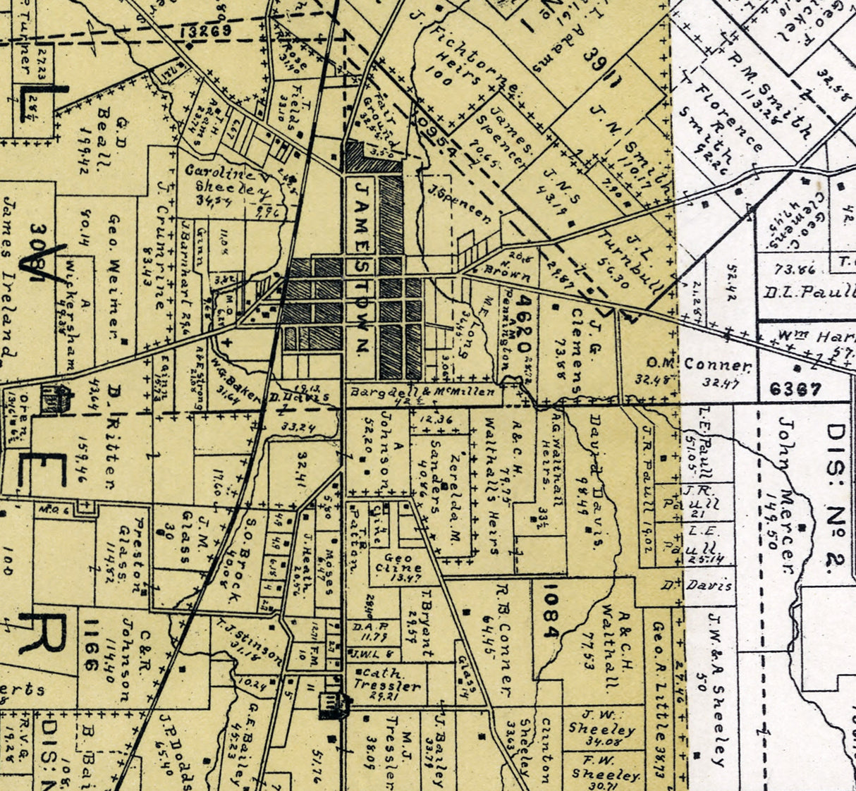 1896 Map of Silver Creek Township Greene County Ohio