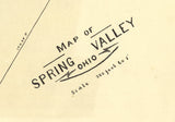1896 Map of Spring Valley Greene County Ohio