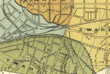 1896 Map of Xenia City Greene County Ohio