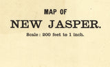 1896 Town Map of New Jasper Greene County Ohio